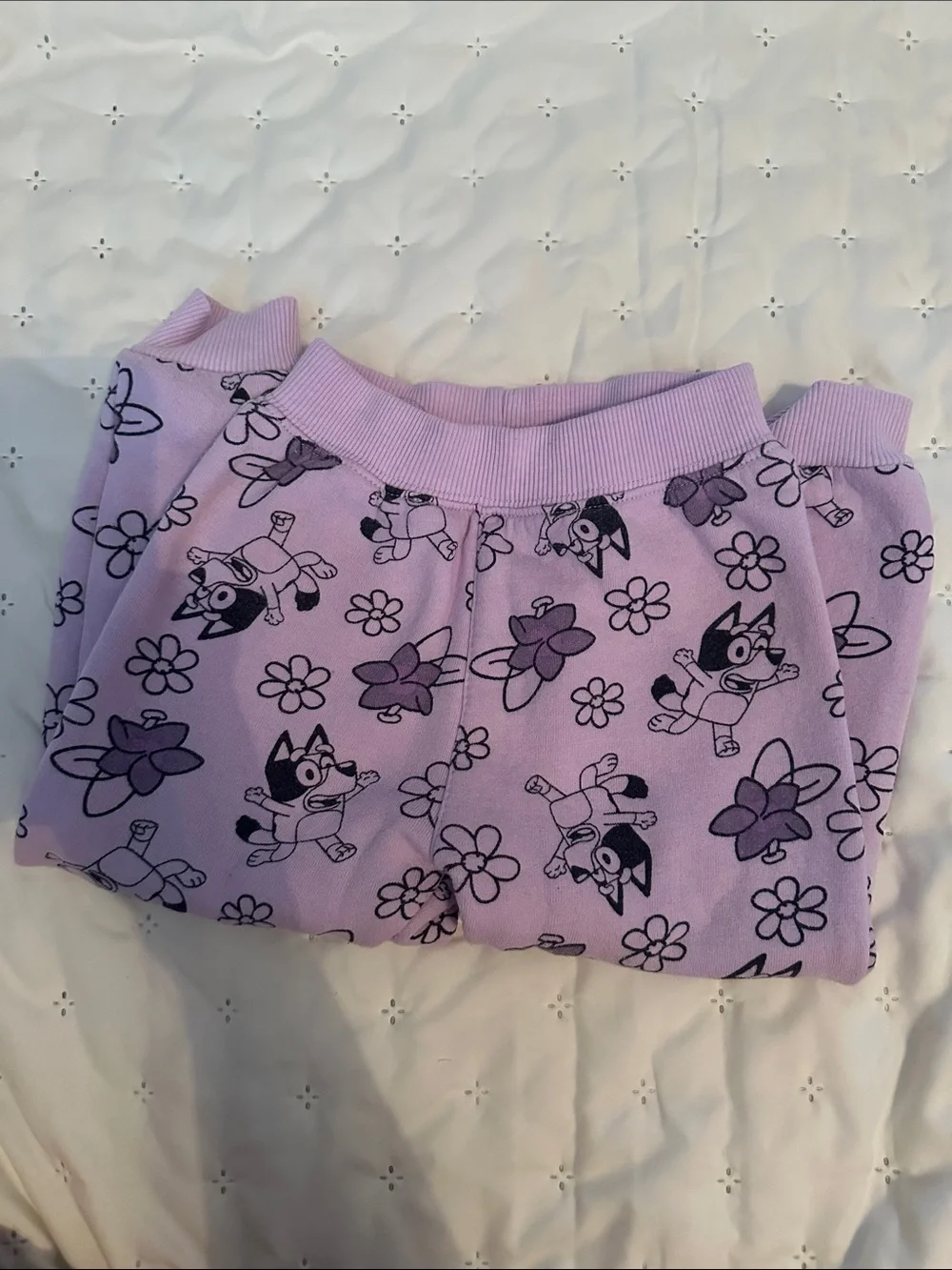 Kids' Lavender bluey sweat pant set